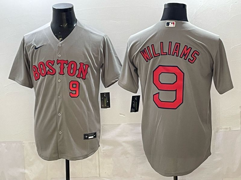 Men 2026 Boston Red Sox #9 Williams Grey Game Nike MLB Jersey style 005->boston red sox->MLB Jersey